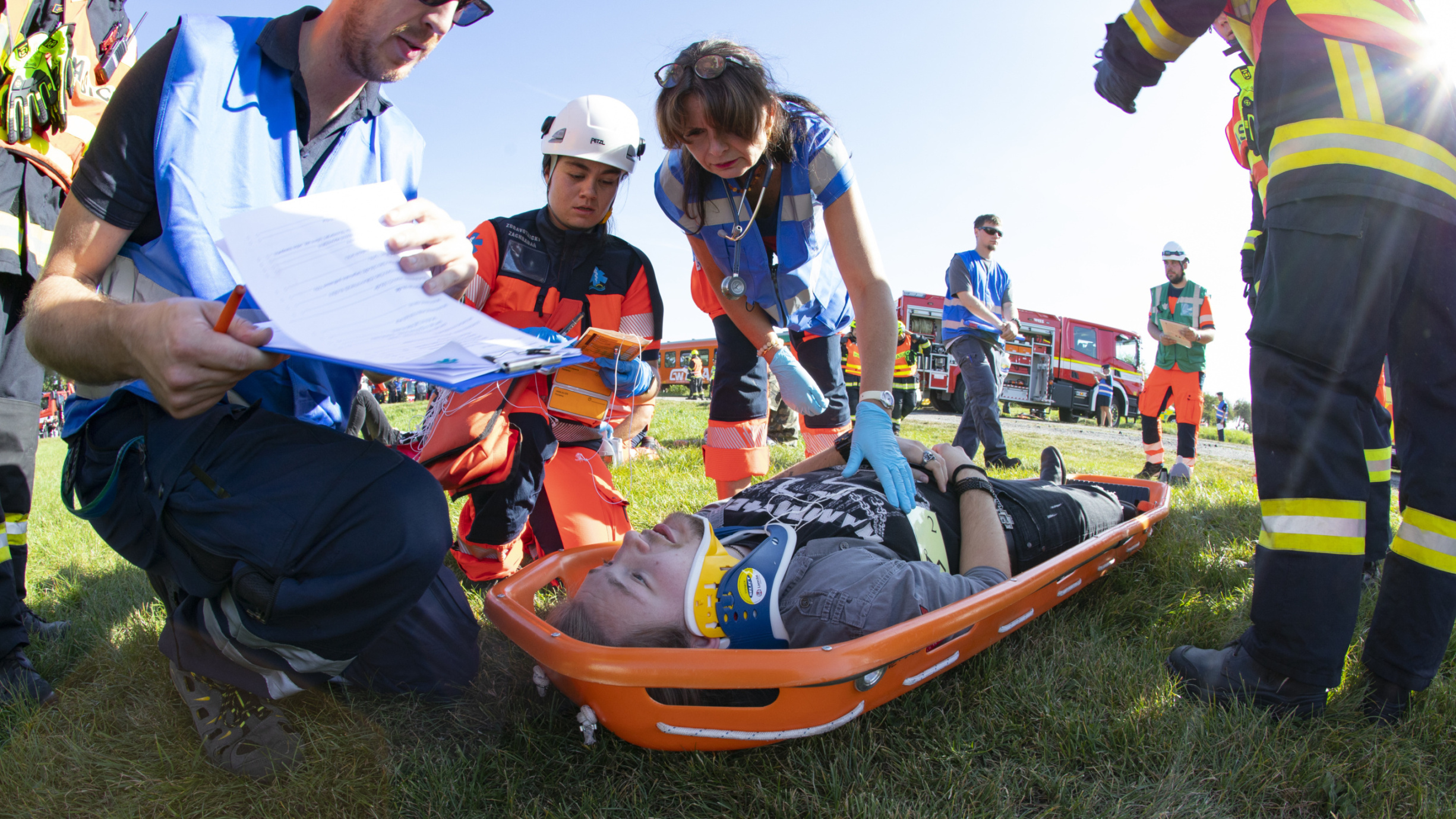 Taktické cvičení složek IZS – Holečkov 2023